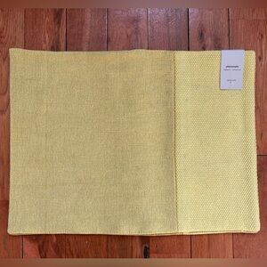 West Elm Textured Cotton Yellow Placemat Set